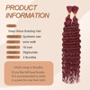 CHARSUN Deep Wave Braiding Hair Curly Bulk Synthetic Hair Extensions