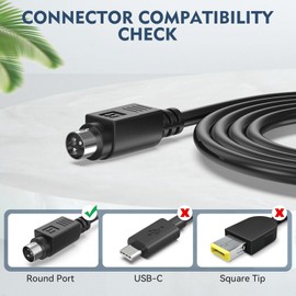 24V 3-Pin AC Adapter Replacement for Epson PS-150 PS-170 PS-180 PSA242 C32C825343 M159A M159B M235A M129C TM-T88II TM Series T88III POS Printer DC Charger