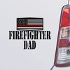 Custom Brother - Firefighter DAD Firefighter Fireman Black Color Car