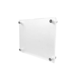 Missartist 8x10 Wall Mount Acrylic Picture Frame Double Panel Floating Frameless Acrylic Photo Frame Certificate Document Frame Display (8 x 10)