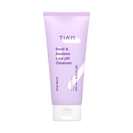 TIAM Snail & Azulene Low pH Cleanser- Foaming Face Wash & Gentle Cleanser | Balancing & Hydrating Cleanser Enriched w/Snail Mucin Essence | Snail Skincare Face Cleanser for Dry Skin (6.76 fl oz)