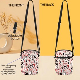 JYTAPP Alice Party Gifts Wonderland Party Queen's Soldiers Card Soldiers Crossbody Bag Fairy Cartoon Tales Tea Party Bag (beige)