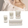 Woodten White Ring Box Ring Box Premium Velvet Interior Ring