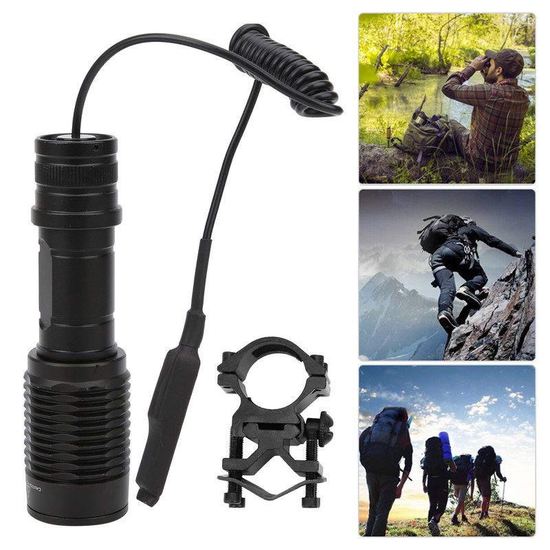 Aluminium Alloy Night Viewing Zoom Torch IPX6 Waterproof Hunting Flashlight