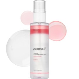 medicube Salmon DNA PDRN Pink Glutathione Spray Serum I Pink Glass Glow Serum Mist for Moisturizer, Soothing and Firming, Uneven skin tone, Salmon... 