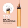 docolor Concealer Brush, 2PCS Angled Concealer Brushes Under Eye Mini