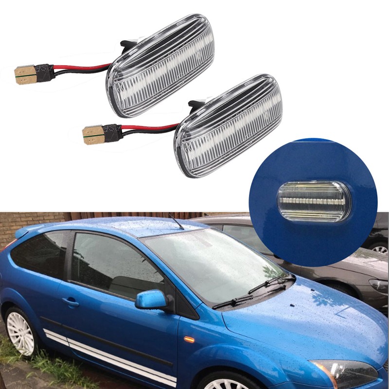 1 Pair Fender Side Marker Lamp Turn Signal Light 12V
