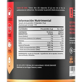 Omega 3 Fish Oil de 220 Cápsulas de 1000 mg. Ingredientes naturales: 100% Aceite de Pescado (EPA y DHA). Omega 3 Fish Oil B Life