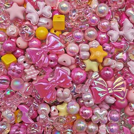 Acrylic Beads Mix(16mm)-Beading making-Bead Assortmens-DIY:_Pink K_650ml