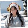 OATIPHO Cute Hamburger Cartoon Ear Warmers Foldable Thermal Earmuffs Fluffy