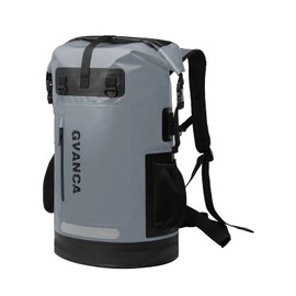 GVANCA Waterproof Dry Bag Backpack for Kayaking, Roll Top Kayak Dry Backpack, Floating Outdoor Dry Sack Boating Sailing Canoeing Rafting Fishing Camping 85L Grey