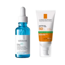 Kit La Roche-Posay Rutina Hidratante Anti-Arrugas + Protección: Hyalu B5 Suractivated Serum 30ml + Anthelios UVMune 400 Oil Control Gel-Crema 50ml