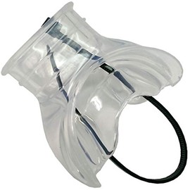 Trident Comfort Bite Mouth Piece with Roof of Mouth Bridge and Rolled Edges (Clear)