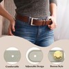 uxcell 6Pcs Button Extenders for Pants, Faux Leather Adjustable Waist