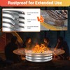 60 Inch Extra Large Fire Pit Ring for Outside, Heavy
