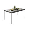 Aluminum Outdoor Metal Table for 4-6 Person,58" x 36" Rectangle