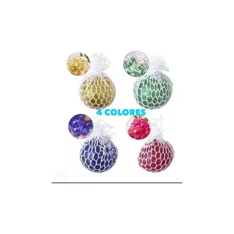 DAS 24 Pelotas Chica Antiestrés Squishy Glitter Hidrogel Fiesta
