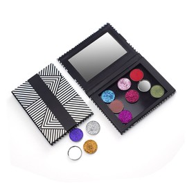 Mikinona Cosmetic Makeup Large Capacity Empty Eye Shadow Magnetic Eyeshadow Case Eyeshadow Organizer Travel Daily Use
