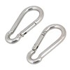 (Qty 2) Steel Snap Link Hooks 3/8" - 10 MM