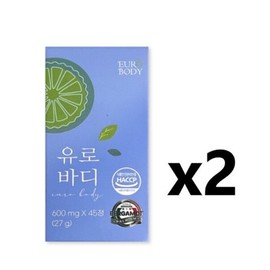 Eurobody 600mg / 유로바디 600mg X 45정 2박스 베르가못 본사정품