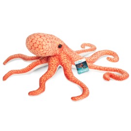 Teddy Hermann 90158 Octopus 36 cm, Cuddly Toy, Plush Toy with Recycled Filling, Special Edition Yaqu Pacha