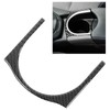 Central Armrest Cup Holder Trim Strip Carbon Fiber Interior Decoration