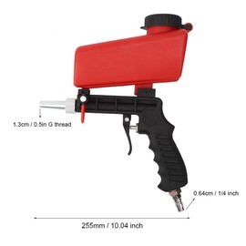 Pneumatic Sand Blaster Sand Blaster Mini Hand Saning Blaster Red for Rust Removal Dust Removal