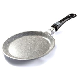 Nice Cooker Roc-Tec Real Stone Particles Non-Stick Crepe Pan for All Heat Sources Including Induction and Oven with Removable Handle (24 cm)