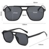 boqopod Retro Square Aviator Sunglasses Women Men UV400 Vintage Trendy