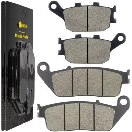 Caltric Front and Rear Brake Pads for Honda VT1300CT Interstate 1300 2010-2015