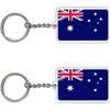 Paquete de 2 llaveros con bandera de Australia (Australia), Australia,