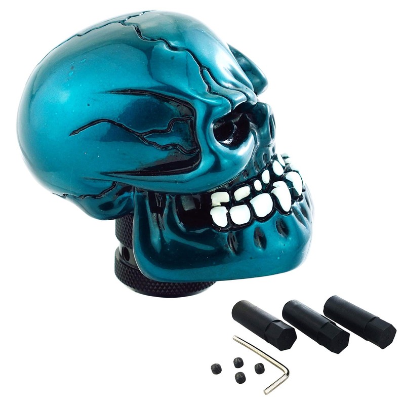 Lunsom Skull Shift Knobs Resin Shifter Head Most Car Transmission