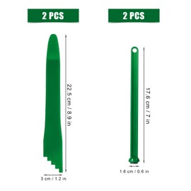 4pcs Canning Tools Kit, 2pcs Magnetic Jar Lid Lifter and 2psc Canning Bubble Popper Bubble Remover Canning Measurer Supplies for Preserving Fruits Vegetables (Green)