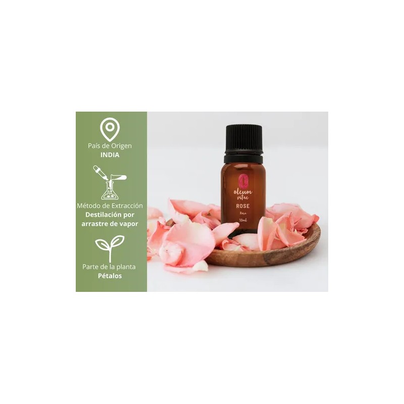 Aceite Esencial De Rosa 100% Puro Y Orgánico 10ml