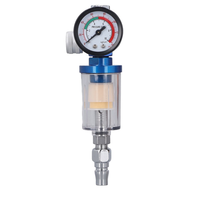 Spray Gun Air Regulator Aluminum Alloy Plastic In Line Water