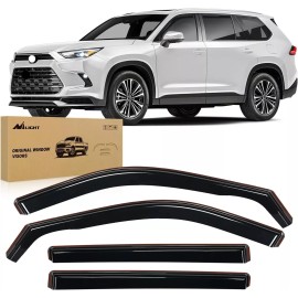 Nilight in Channel Window Deflectors for Highlander 2020-2024 Vent Window Visors