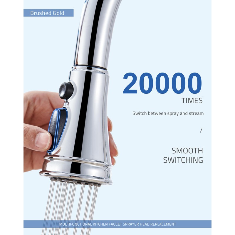 Kitchen Faucet Spray Head Replacement - Pull Down Faucet Sprayer