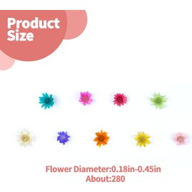 300 PIEZAS Flores Secas Mini para Resina, Flores Secas Pequeñas para Manualidades, Flores Secas Mini a Granel para Arte en Resina, Joyería, Fabricación de Velas, Fabricación de Jabón y Manualidades