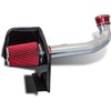 Click2go Heat Shield Cold Air Intake Kit with Reusable Red