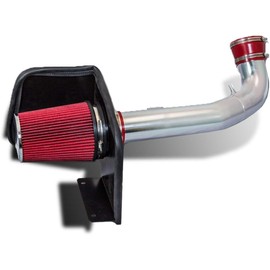 Click2go Heat Shield Cold Air Intake Kit with Reusable Red Filter Compatible with 09 Chevy Avalanche 6.0L V8 / 09-13 Avalanche 5.3L V8