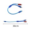 Unbranded 4Pcs RCA Y Splitter Audio Jack Cable Adapter 1