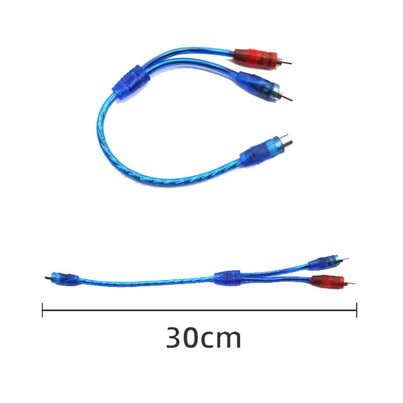 Unbranded 4Pcs RCA Y Splitter Audio Jack Cable Adapter 1