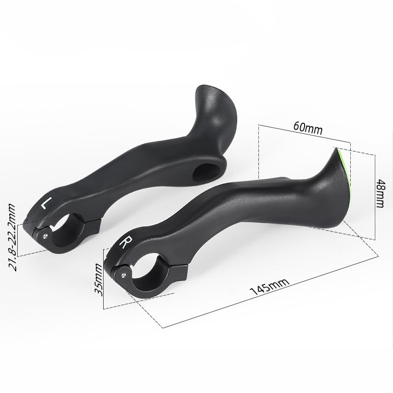 Esshogo Ergonomic design MTB bicycle handlebar ends for mountain bikes,