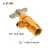 R134A AC Refrigerant Charge Hose Kit, 1/2’’ Self-Sealing Valve Can,