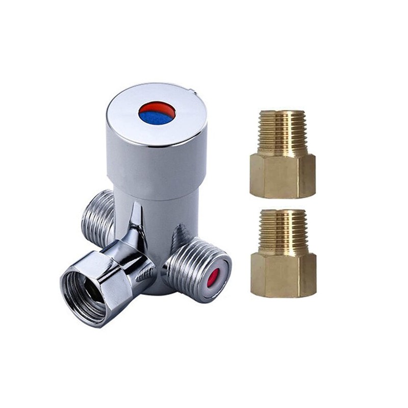 G1/2 Water Temperature Mixing Valve for Automatic Sensor Faucet,With 1/2NPT