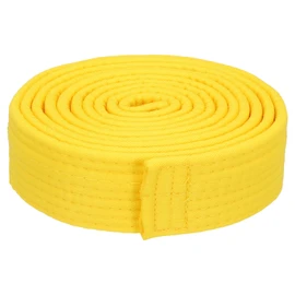 PATIKIL Taekwondo Colour Ranking Belt 1.5 Inches x 8.5 Ft 2.6 m Polyester Martial Arts Judo Karate Belt for Teaching Practice Yellow