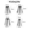 TAKUZA Icing Nozzles Large Set of 4, Professional Piping Nozzles