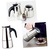 Cafetera de Acero Inoxidable para Moka, 200ml, Uso Doméstico