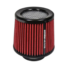 Kyostar Universal 3 Inch 76mm Air Intake Cone Filter Replacement Quality Dry Air Filter Red