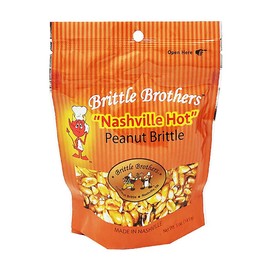 Brittle Brothers Nashville Hot Peanut Brittle - 5 oz Gift Bag - Gourmet Candy
